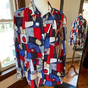 Funky Vintage blouse by Kathy Chel